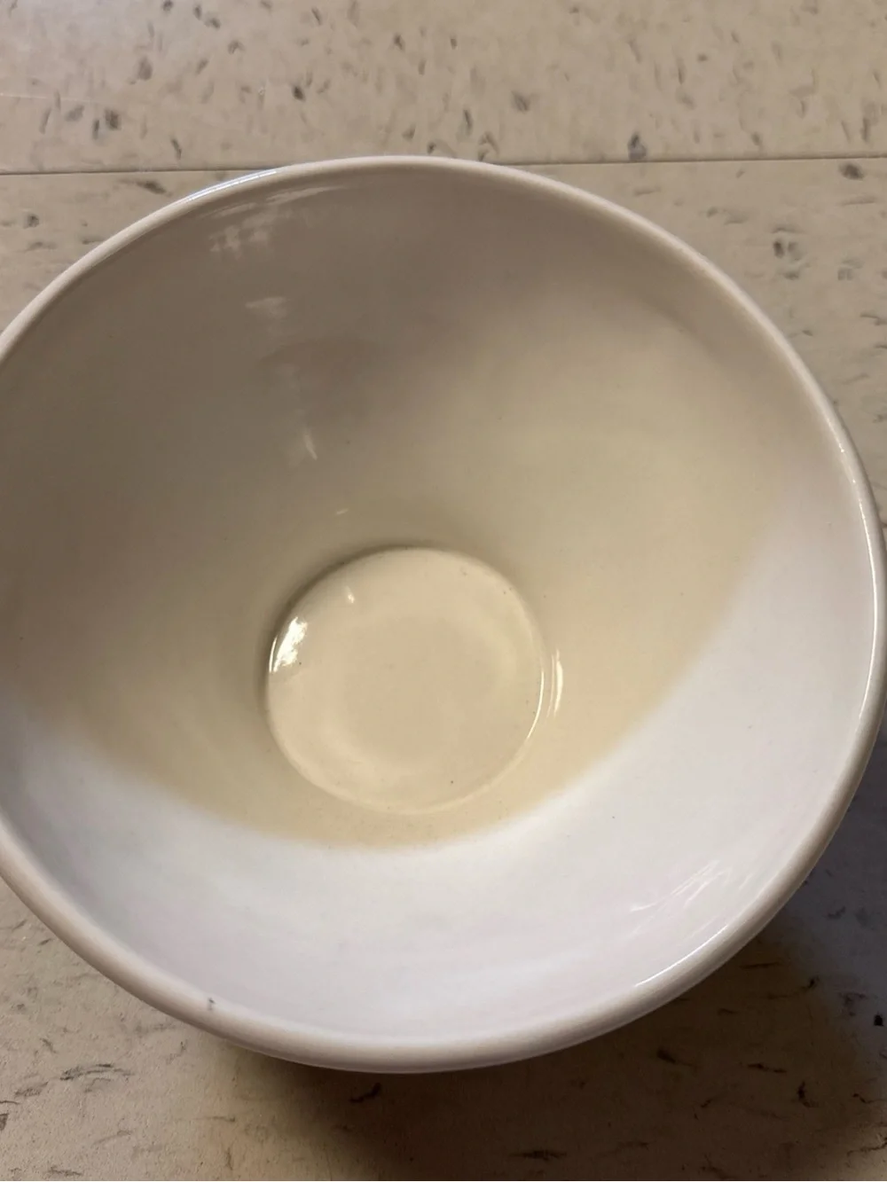 Pottery Barn Brown & White 'Chocolate' Ceramic Drip Bowl